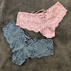 VS Cheeky Lace-Up Back Underwear